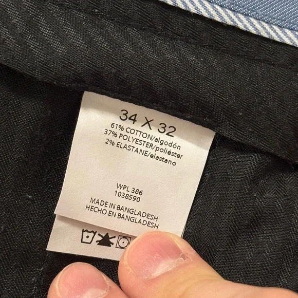 NWOT Haggar Mens Straight Fit Premium No Iron Khaki Pant - Picture 6 of 7